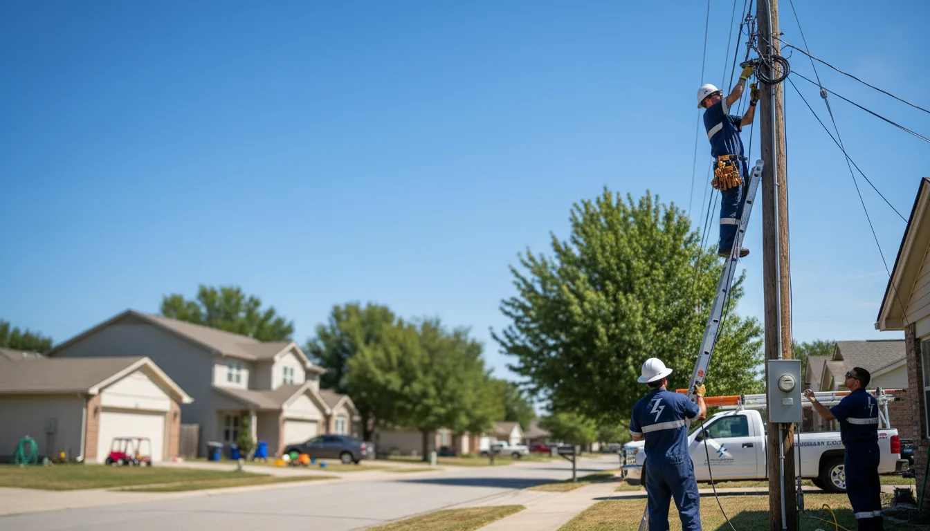 Residential electrician providing installation services in Ursa, IL